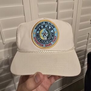 Vintage 90s Texas Parks And Wildlife Game Warden Adjustable Snapback Rope Hat